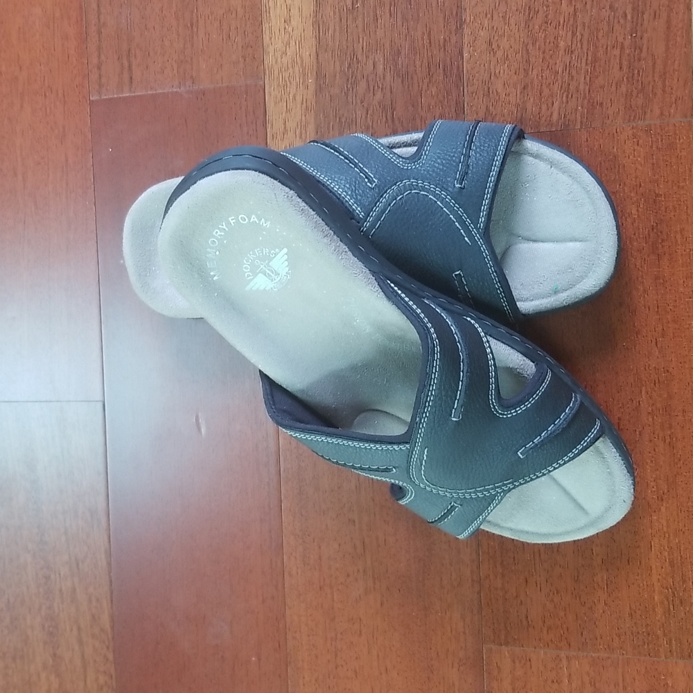 New Mens Dockers Memory Foam Slides - image 7